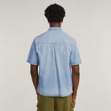 G-STAR Outlet Slanted Double Pocket Shirt Light blue