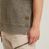 G-STAR Outlet Sudadera Acid Wash Loose Marrón