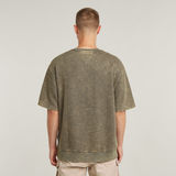 G-STAR Outlet Sudadera Acid Wash Loose Marrón