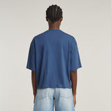 G-STAR Outlet Horizontal Seam Loose Top Medium blue