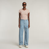 G-STAR Outlet Camiseta Eyben Slim V-Neck2.0 Rosa