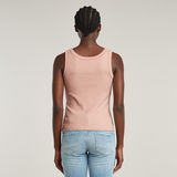 G-STAR Outlet Top sin mangas Slim Rib Rosa