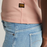 G-STAR Outlet Top sin mangas Slim Rib Rosa