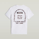 G-STAR Outlet Back Graphic Arch T-Shirt White