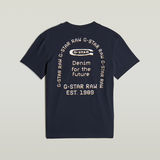 G-STAR Outlet Back Graphic Arch T-Shirt Dark blue