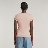 G-STAR Outlet Camiseta Eyben Slim V-Neck2.0 Rosa