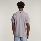 G-STAR Outlet Camiseta Seam Detail Loose Gris