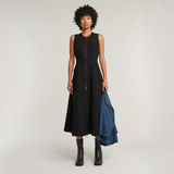 G-STAR Outlet Vestido Corset Flare Negro