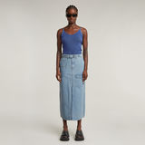 G-STAR Outlet Spaghetti Strap Rib Top Medium blue
