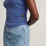 G-STAR Outlet Spaghetti Strap Rib Top Medium blue