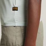 G-STAR Outlet Overdyed Eyben Slim V-Neck Top Light blue