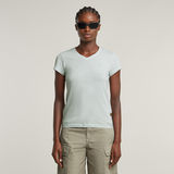 G-STAR Outlet Overdyed Eyben Slim V-Neck Top Light blue