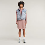 G-STAR Outlet Logo Hooded Sweater Dress Pink