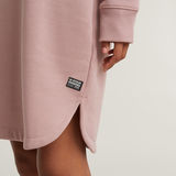 G-STAR Outlet Logo Hooded Sweater Dress Pink