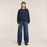 G-STAR Outlet Logo Crew Sweater Dark blue