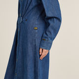 G-STAR Outlet Long Tab Shirt Dress Dark blue