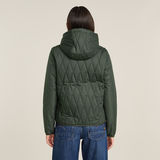 G-STAR Outlet Utility Quilted Hooded Overshirt Grey