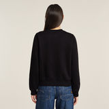 G-STAR Outlet Logo Crew Sweater Black