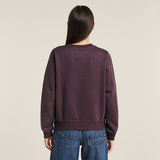 G-STAR Outlet Logo Crew Sweater Purple