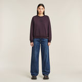 G-STAR Outlet Logo Crew Sweater Purple