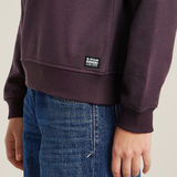 G-STAR Outlet Logo Crew Sweater Purple