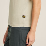 G-STAR Outlet Mini G-Script Logo Overdyed Top Beige