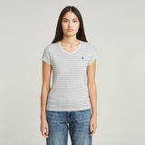 G-STAR Outlet Camiseta Stripe Eyben Slim V-Neck2.0 Multi color