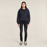 G-STAR Outlet Overdyed Loose Hooded Sweater Dark blue