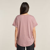 G-STAR Outlet Rolled Up Sleeve Boyfriend Top Pink