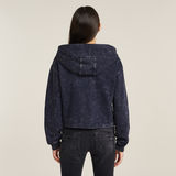 G-STAR Outlet Overdyed Loose Hooded Sweater Dark blue