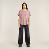 G-STAR Outlet Rolled Up Sleeve Boyfriend Top Pink