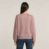 G-STAR Outlet Logo Crew Sweater Pink