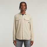 G-STAR Outlet Camisa Marine Slim Beige