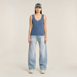 G-STAR Outlet Top sin mangas Slim Rib Azul intermedio