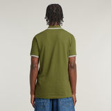 G-STAR Outlet Dunda Slim Stripe Polo Green