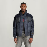 G-STAR Outlet Denim Mix Quilted Puffer Jacket Dark blue