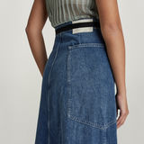 G-STAR Outlet A-line Maxi Wrap Skirt Dark blue