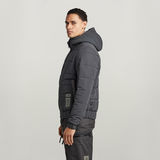 G-STAR Outlet Meefic Squared Quilted Hooded Jacket Grey