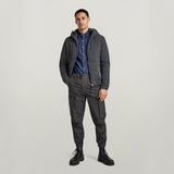 G-STAR Outlet Meefic Squared Quilted Hooded Jacket Grey