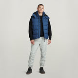 G-STAR Outlet G-Whistler Padded Hooded Vest Medium blue