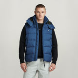 G-STAR Outlet G-Whistler Padded Hooded Vest Medium blue