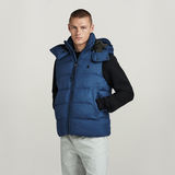 G-STAR Outlet G-Whistler Padded Hooded Vest Medium blue