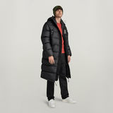 G-STAR Outlet Unisex Extra Long Puffer Jacket Black