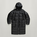 G-STAR Outlet Unisex Extra Long Puffer Jacket Black