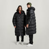 G-STAR Outlet Unisex Extra Long Puffer Jacket Black