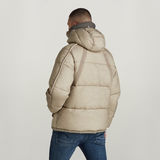 G-STAR Outlet Field Hooded Puffer Jacket Brown