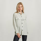 G-STAR Outlet Officer Boyfriend Silk Shirt Grey