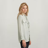G-STAR Outlet Officer Boyfriend Silk Shirt Grey