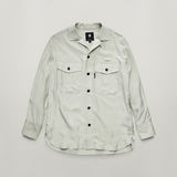 G-STAR Outlet Officer Boyfriend Silk Shirt Grey