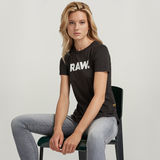 G-STAR Outlet RAW. Slim T-Shirt Black
